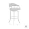 Armen Living Pharaoh Swivel 26" Mineral Finish and Black Faux Leather Bar Stool 721535743339 - alternate 3